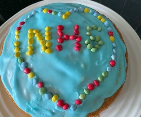 NHS cake by Ben Yr6 St Mary's Henley