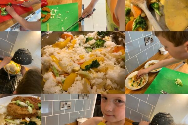 Chicken nuggets with sweet & sour sauce by Dexter B Yr2, St.Gregory's